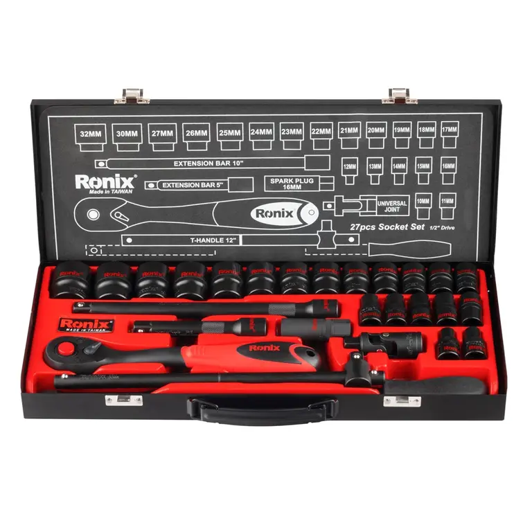 مجموعه بکس 27 عددی 1/2 اینچ کدRH-2627