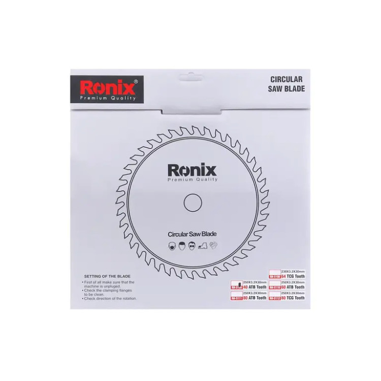 تیغ اره الماسه 250x40 چوب کد RH-5109