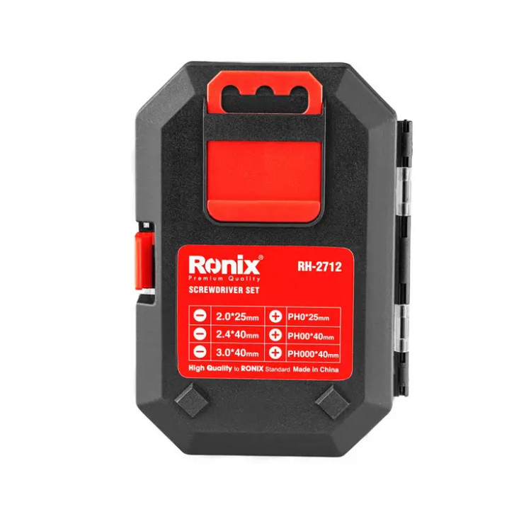 ست 6 عددی پیچ گوشتی ساعتی دسته پلاستیکی کد RH-2712