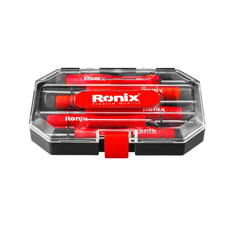 ست 6 عددی پیچ گوشتی ساعتی دسته پلاستیکی کد RH-2712