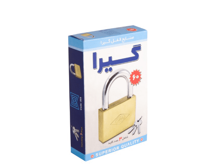 قفل آویز 60 تخت گیرا کد 005
