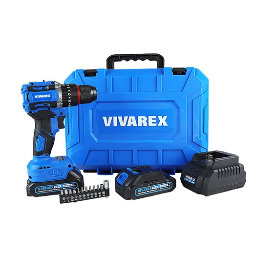 دریل شارژی ٢ باطری براشلس ویوارکس کد VR2010-BLX