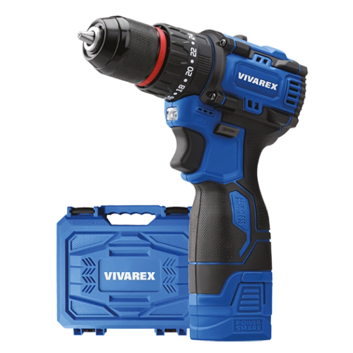 دریل شارژی ٢ باطری براشلس ویوارکس کد VR1608-BLX
