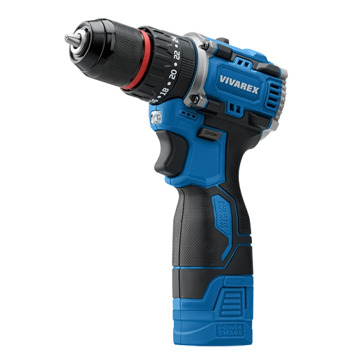 دریل شارژی ٢ باطری براشلس ویوارکس کد VR1608-BLX