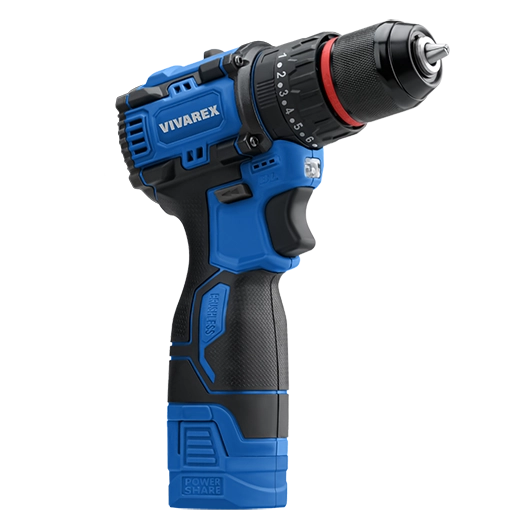 دریل شارژی ٢ باطری براشلس ویوارکس کد VR1608-BLX