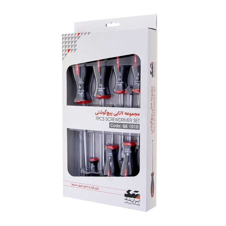 مجموعه 7 عددی پیچ گوشتی ایران پتک کد QE 1010