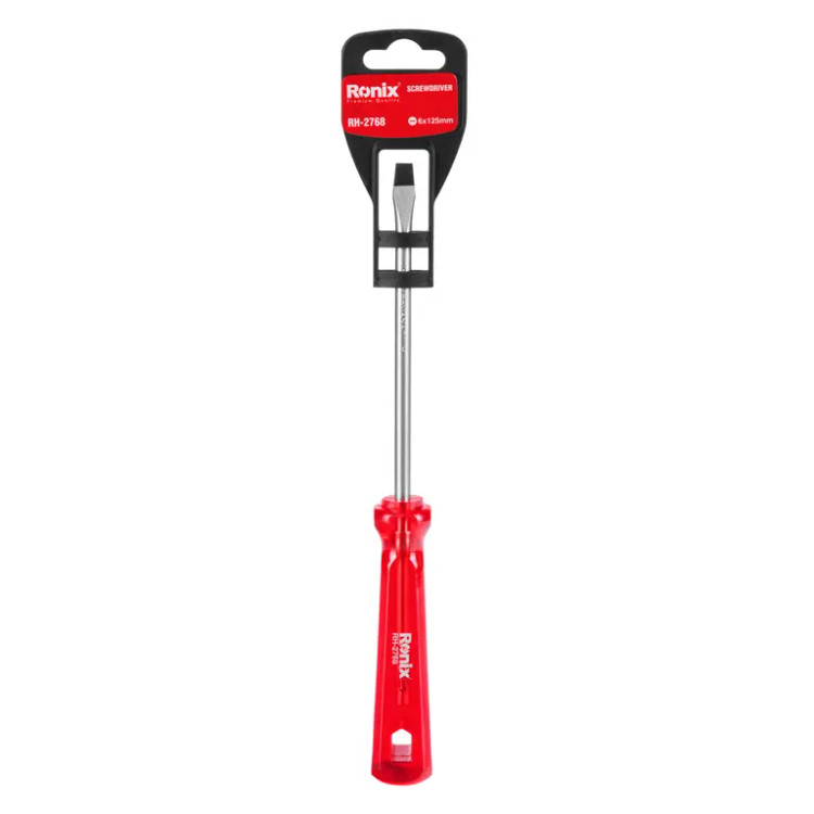 پیچ گوشتی تکی ساده 125*6 دوسو کریستالی رونیکس کد RH-2768