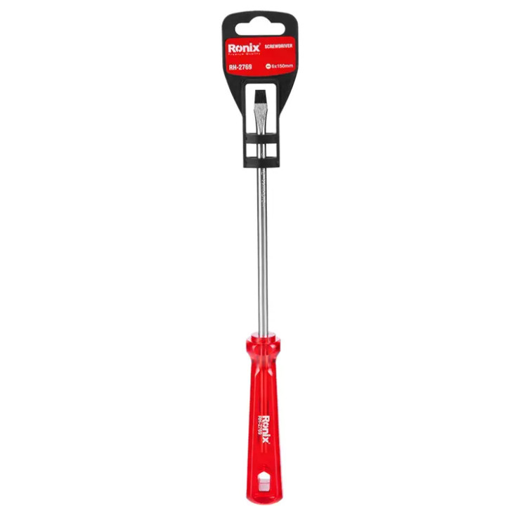 پیچ گوشتی تکی ساده 150*6 دوسو کریستالی رونیکس کد RH-2769