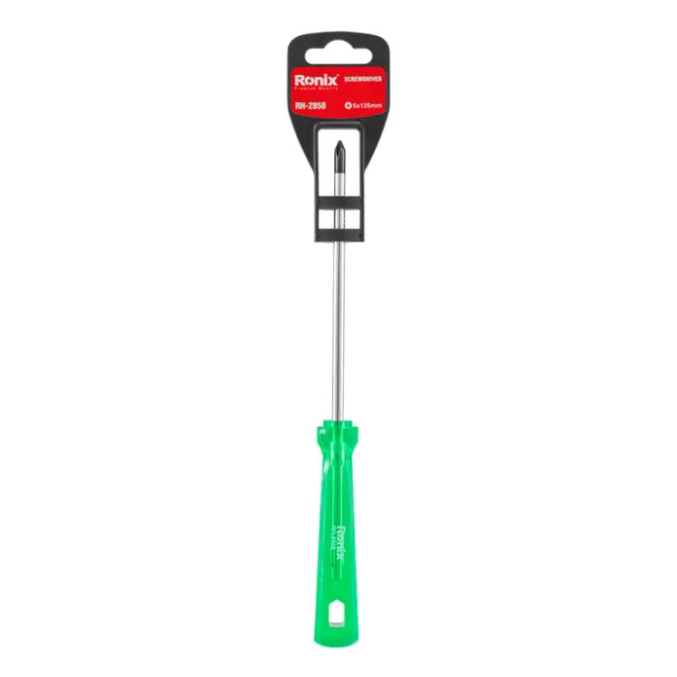 پیچ گوشتی تکی ساده 125*5 چهارسو کریستالی رونیکس کد RH-2858