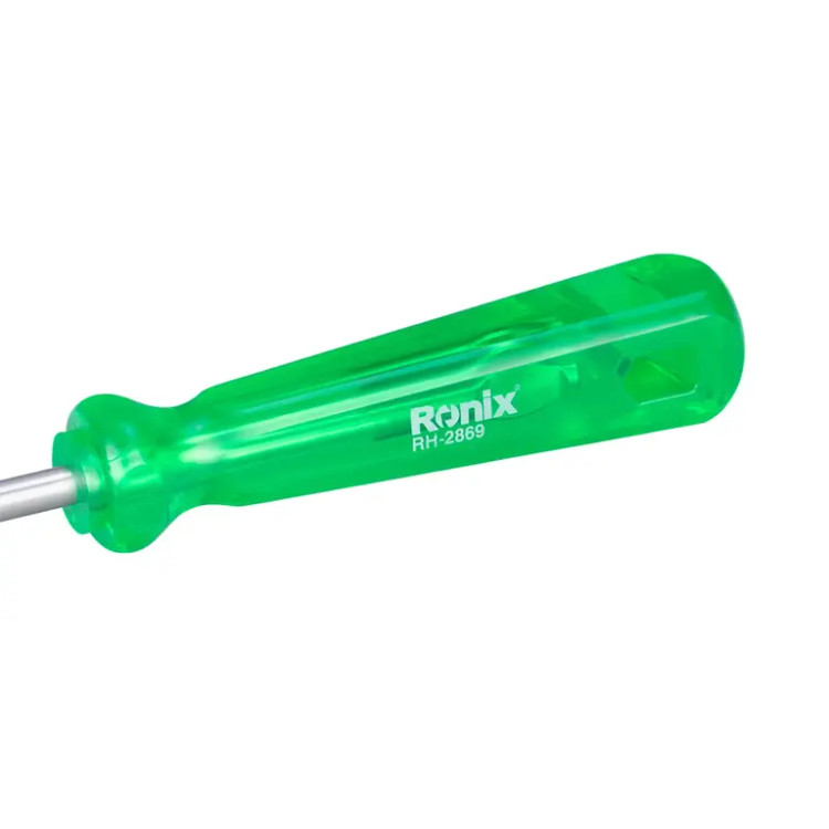 پیچ گوشتی تکی ساده 150*6 چهارسو کریستالی رونیکس کد RH-2869